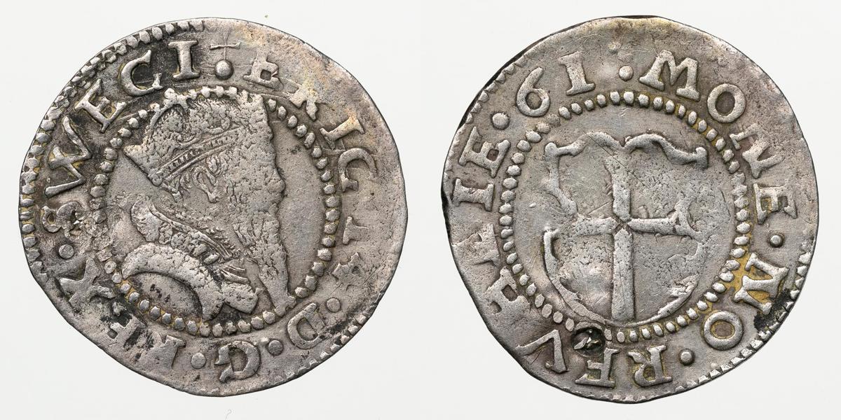 ERIK XIV (1560-1568). Ferding 1561