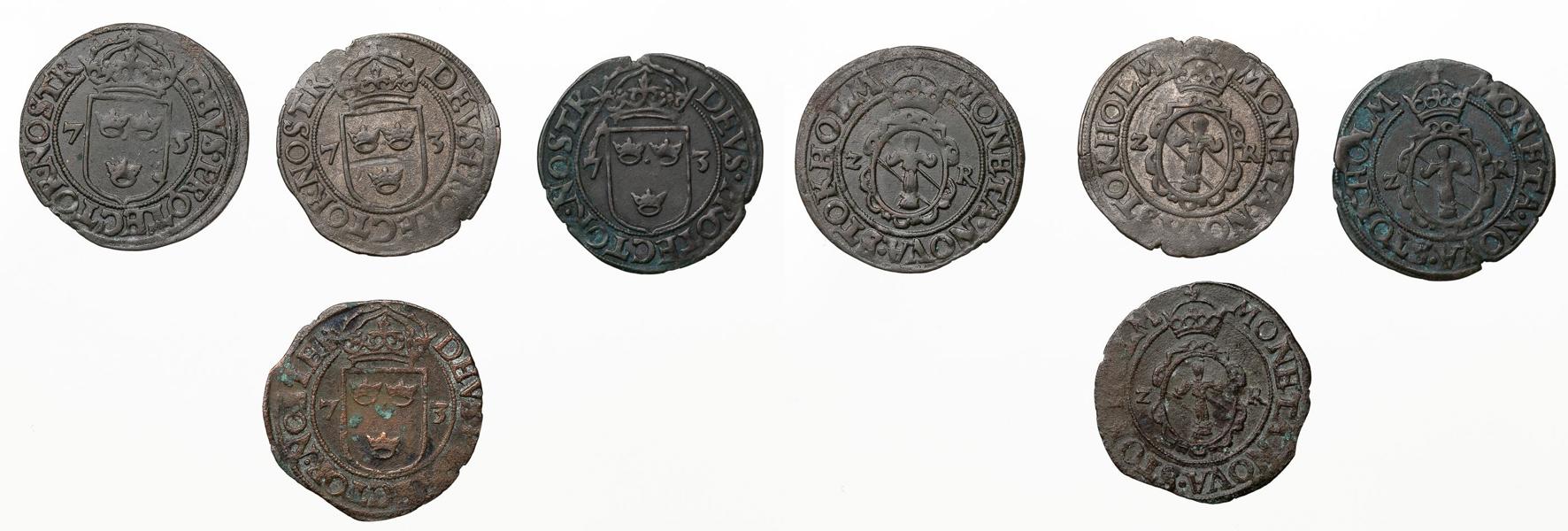 JOHAN III (1568-1592). Lot of 4
