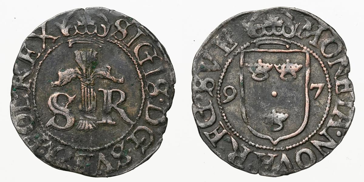 SIGISMUND (1592-1599). 1/2 öre 1597