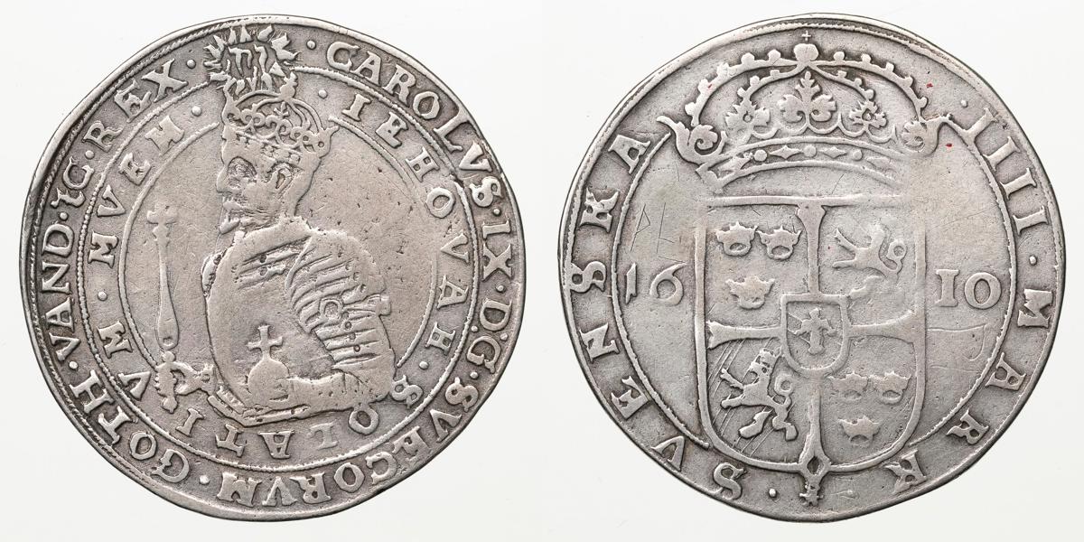 KARL IX (1604-1611). 4 mark 1610
