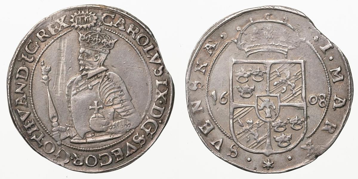 KARL IX (1604-1611). Mark 1608