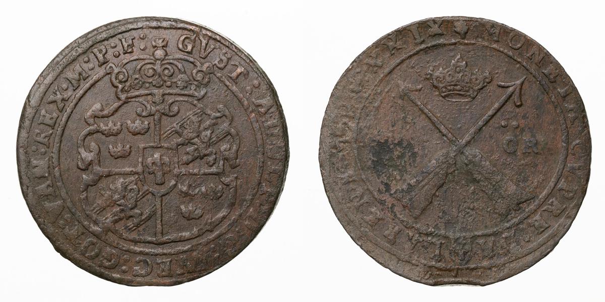GUSTAV II ADOLF (1611-1632). Öre 1629