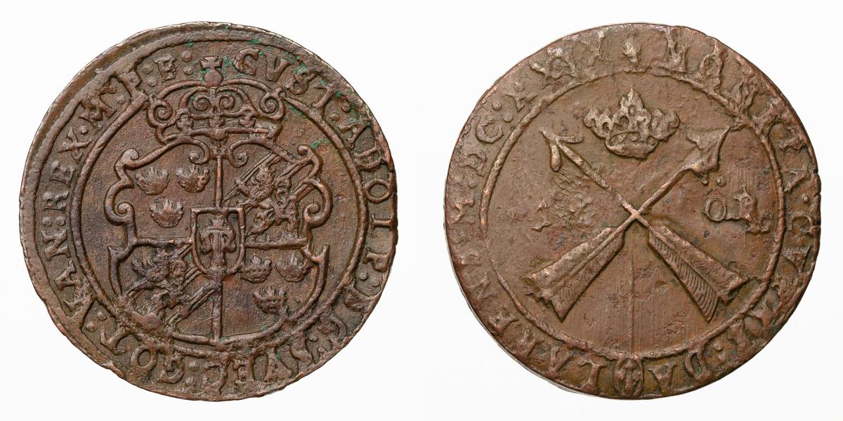 GUSTAV II ADOLF (1611-1632). Öre 1629