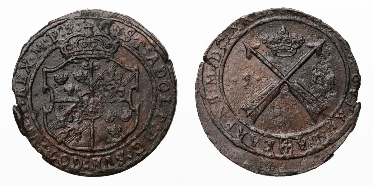 GUSTAV II ADOLF (1611-1632). Öre 1629