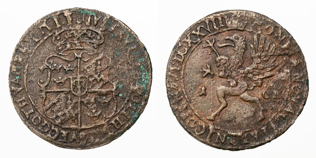 GUSTAV II ADOLF (1611-1632). Öre 1627