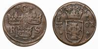 KRISTINA (1632-1654). 1/4 öre 1644
