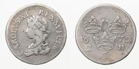 KARL XI (1660-1697). 2 mark 1672