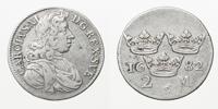 KARL XI (1660-1697). 2 mark 1682