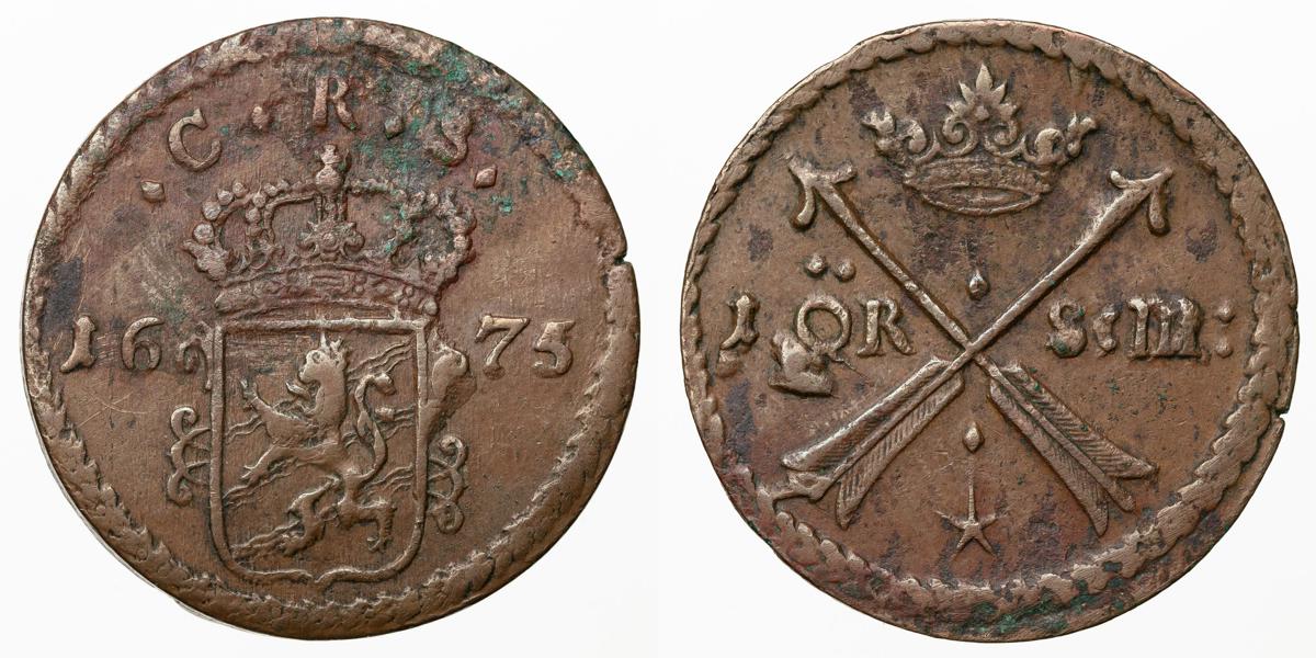 KARL XI (1660-1697). Öre SM 1675