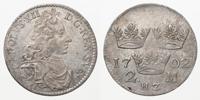 KARL XII (1697-1718). 2 mark 1702