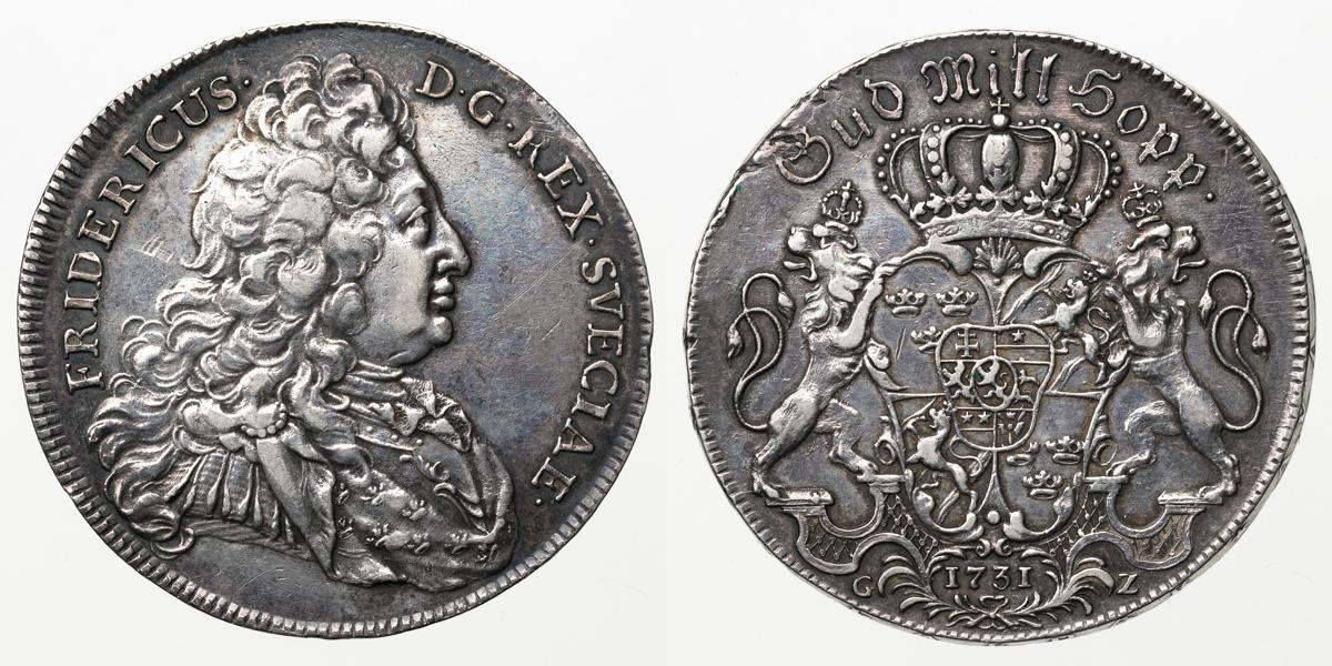 FREDRIK (1720-1751). Riksdaler 1731