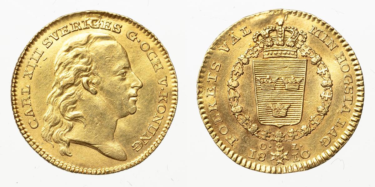 KARL XIII (1809-1818). Dukat 1810