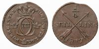 KARL XIII (1809-1818). 1/4 skilling 1817