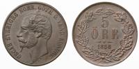 OSKAR I (1844-1859). 5 öre 1858