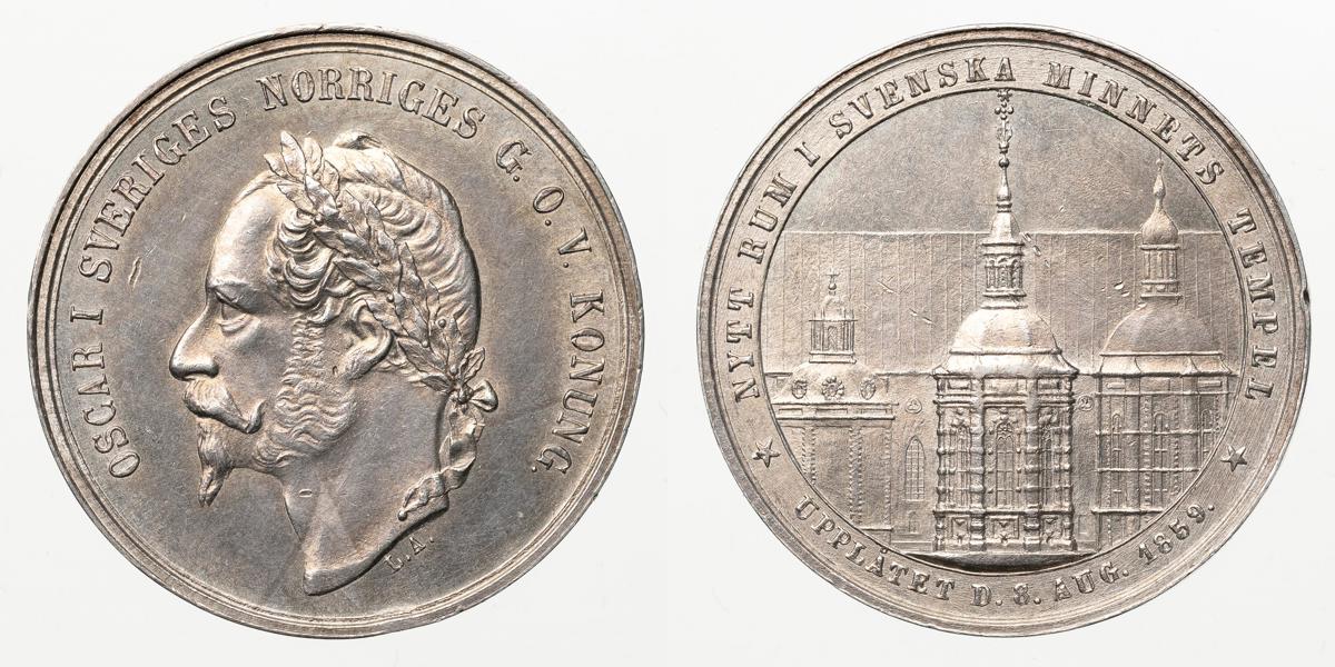 OSKAR I (1844-1859). Begravningen 1859