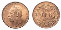 KARL XV (1859-1872). 5 öre 1867