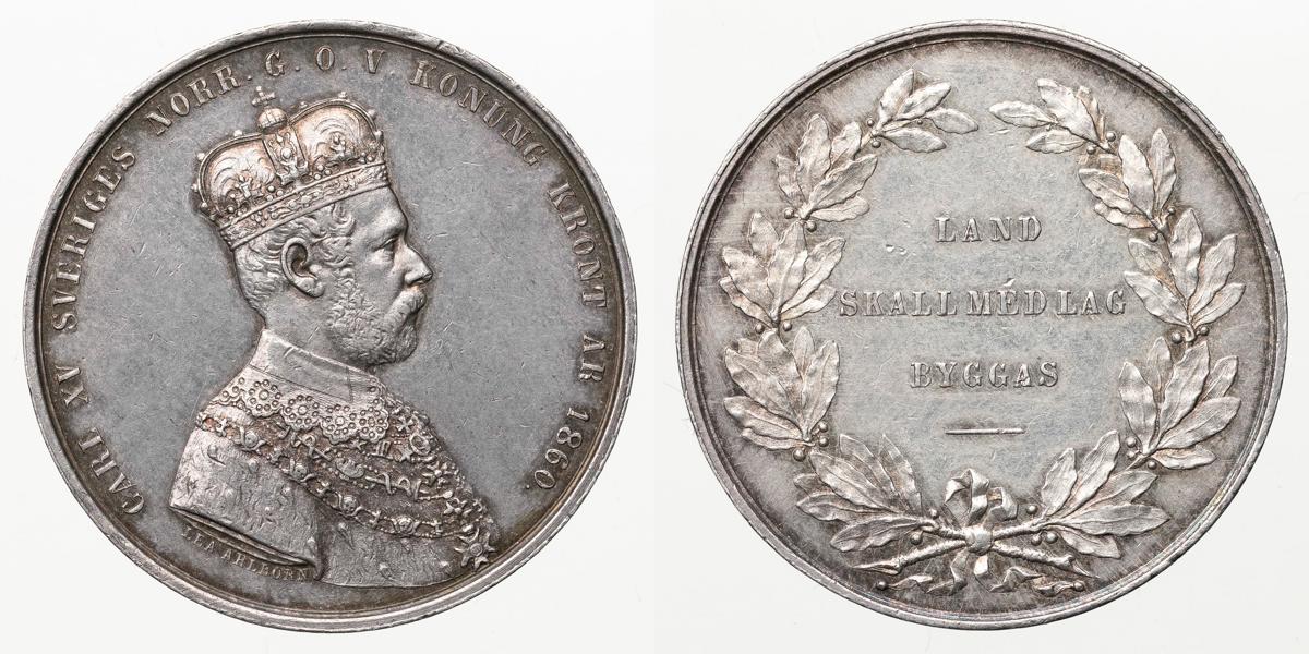 KARL XV (1859-1872). Kröningen 1860