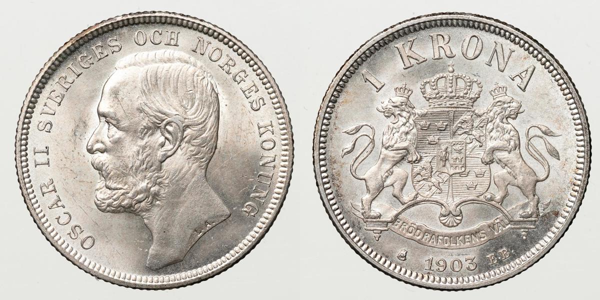OSKAR II (1872-1907). Krona 1903