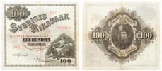 GUSTAV V (1907-1950). 100 kronor 1917