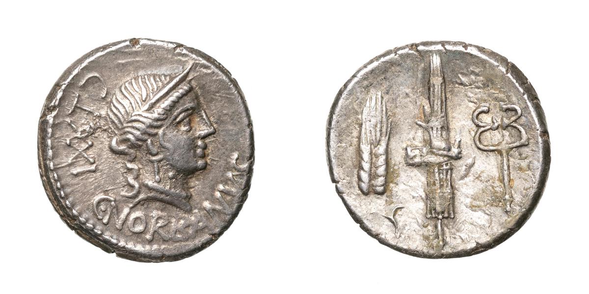 NORBANUS. AR denarius