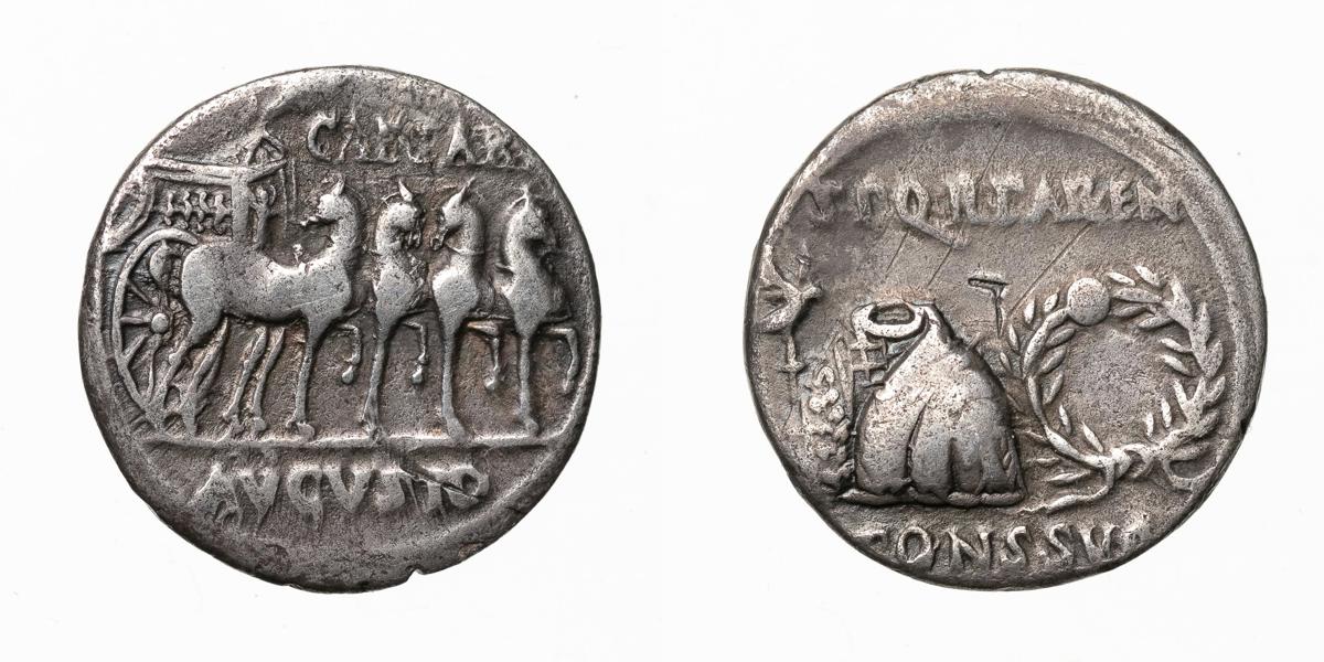 AUGUSTUS. AR denarius