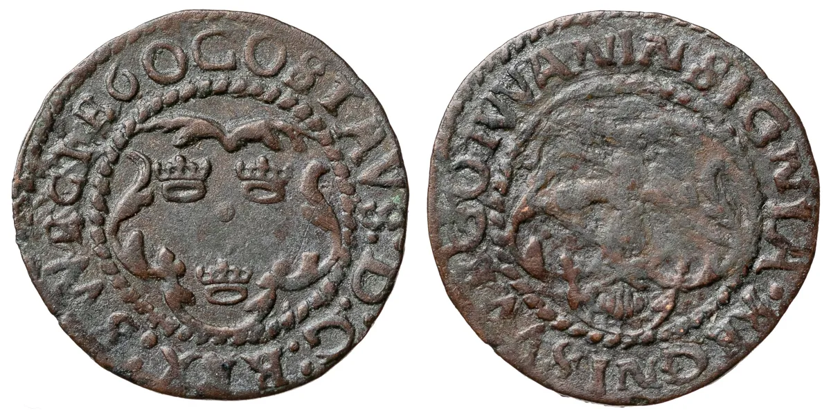GUSTAV I (1521-1560). 4 penningar 1560