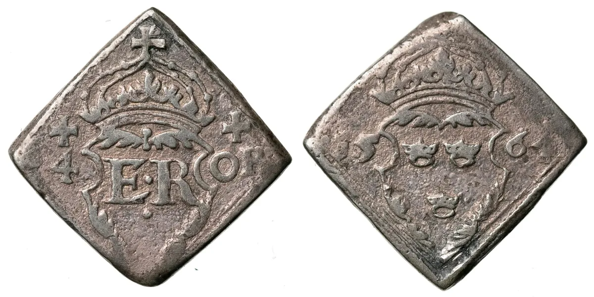 ERIK XIV (1560-1568). 4 öre 1564