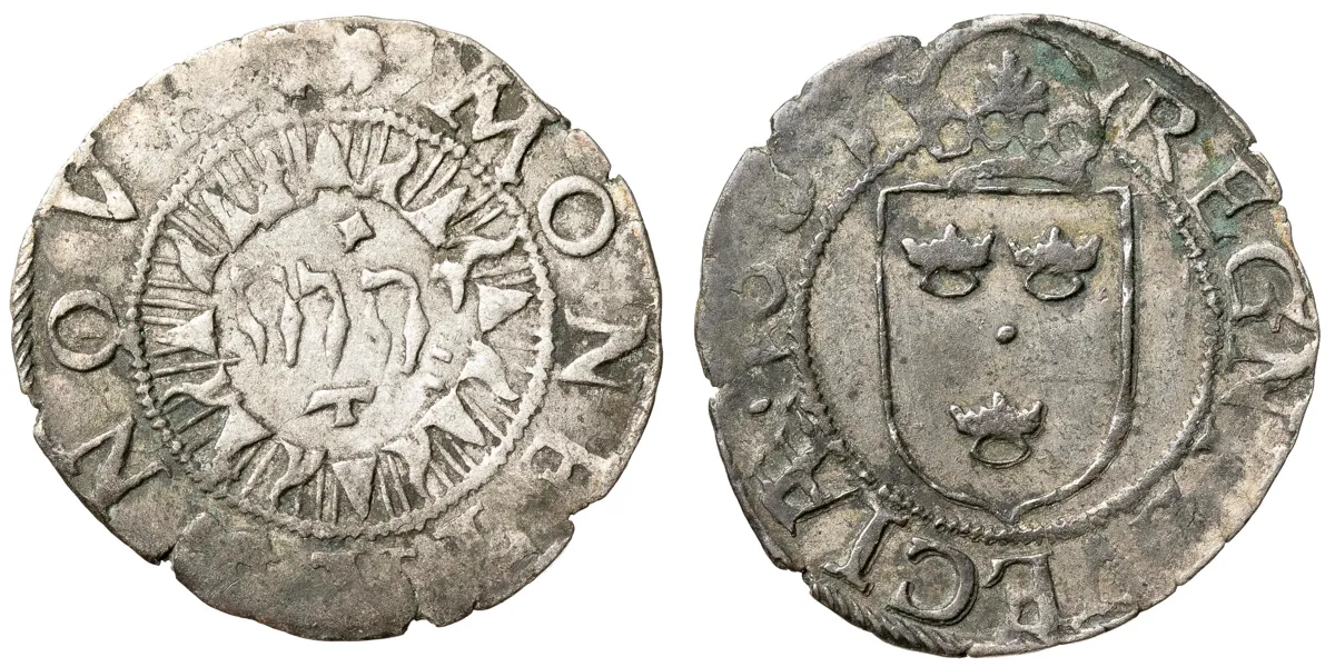 KARL, RIKSFÖRESTÅNDARE (1598-1604). 1/2 öre 1601