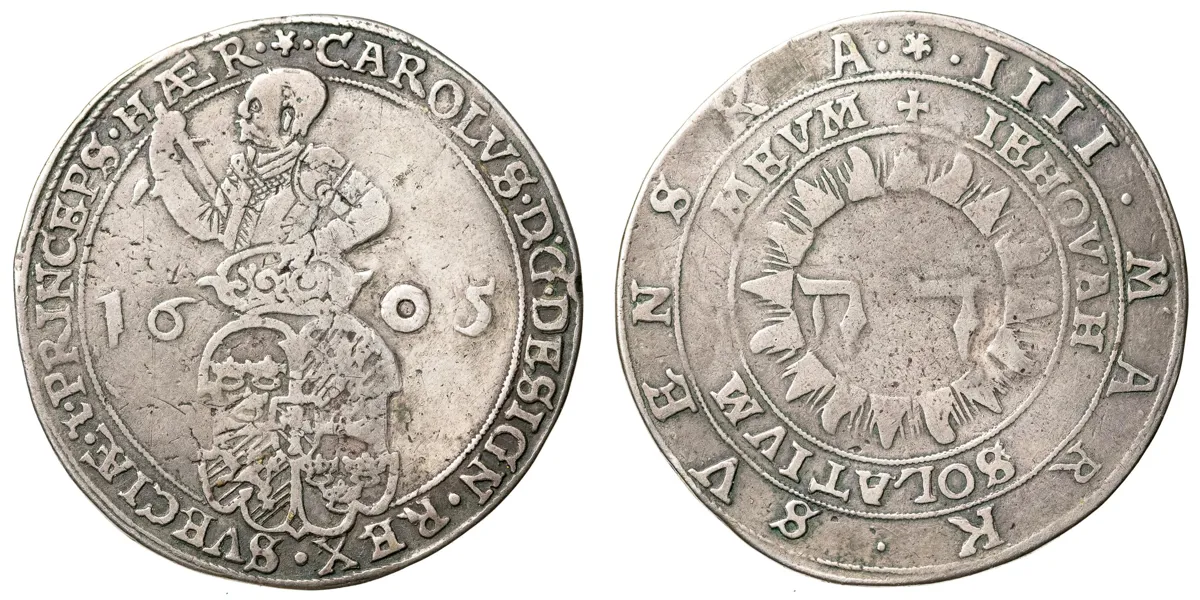 KARL IX (1604-1611). 4 mark 1605