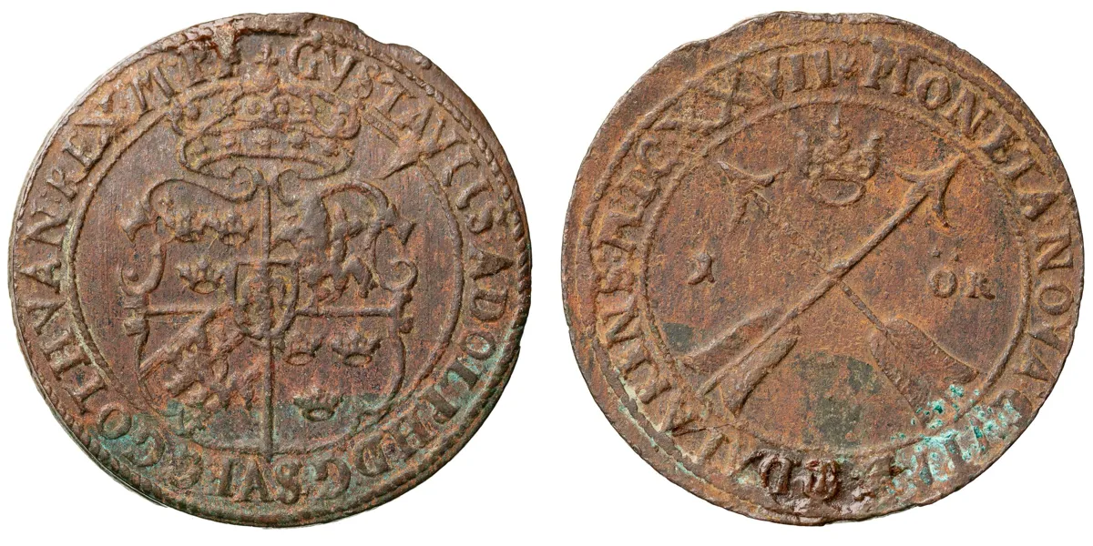 GUSTAV II ADOLF (1611-1632). Öre 1627