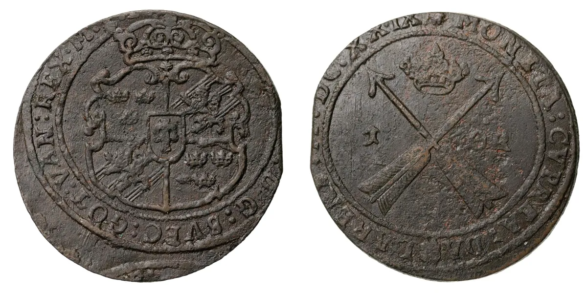 GUSTAV II ADOLF (1611-1632). Öre 1629