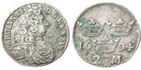KARL XI (1660-1697). 2 mark 1694