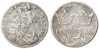 KARL XI (1660-1697). Mark 1689