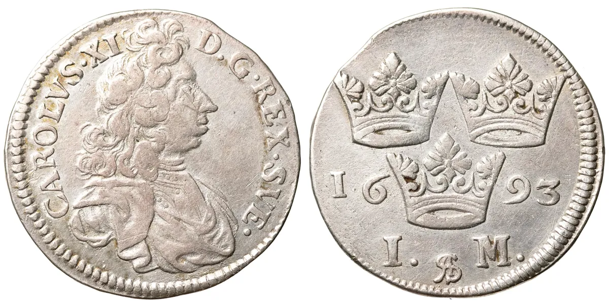 KARL XI (1660-1697). Mark 1693