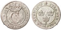 KARL XI (1660-1697). 4 öre 1675