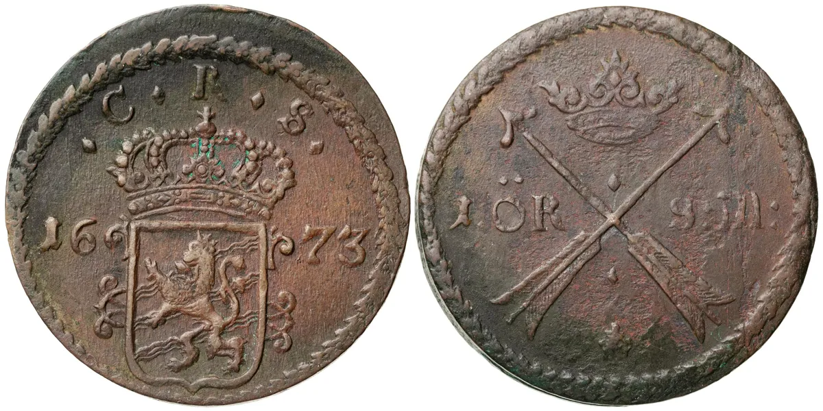 KARL XI (1660-1697). Öre SM 1673