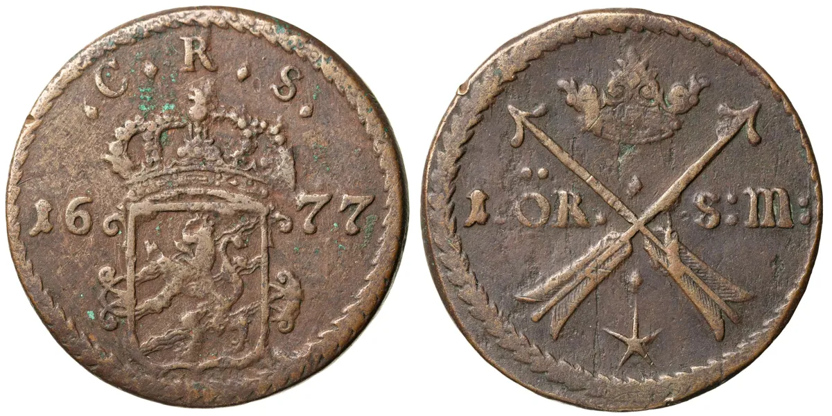 KARL XI (1660-1697). Öre SM 1677