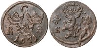 KARL XI (1660-1697). 1/6 öre SM 1671