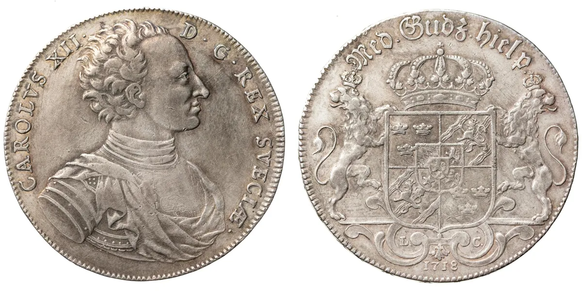 KARL XII (1697-1718). Riksdaler 1718