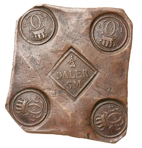 KARL XII (1697-1718). 1/2 daler SM 1717
