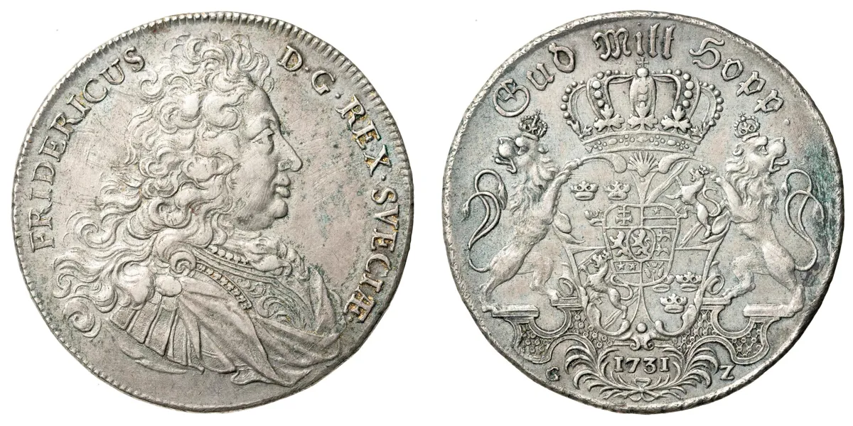 FREDRIK (1720-1751). Riksdaler 1731