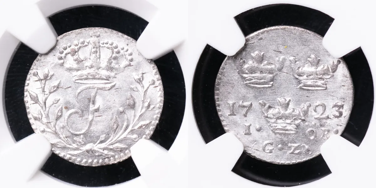 FREDRIK (1720-1751). Öre 1723