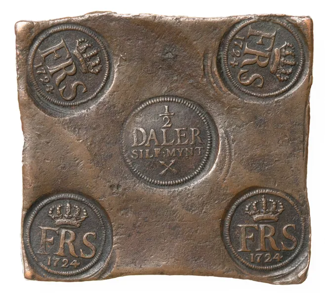 FREDRIK (1720-1751). 1/2 daler SM 1724