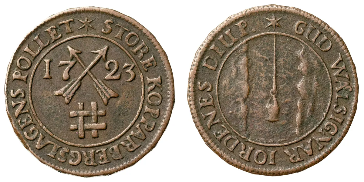 FREDRIK (1720-1751). 5 mark KM 1723