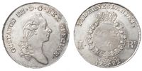 GUSTAV III (1771-1792). Riksdaler 1782