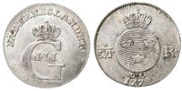 GUSTAV III (1771-1792). 1/24 riksdaler 1778