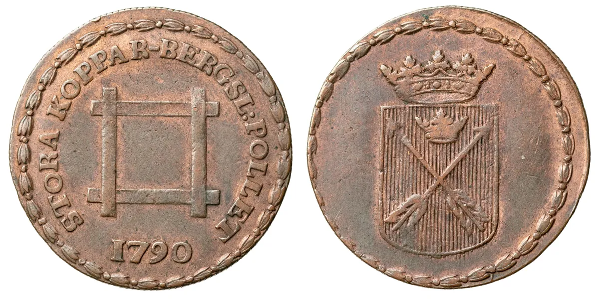 GUSTAV III (1771-1792). 6 öre KM 1790
