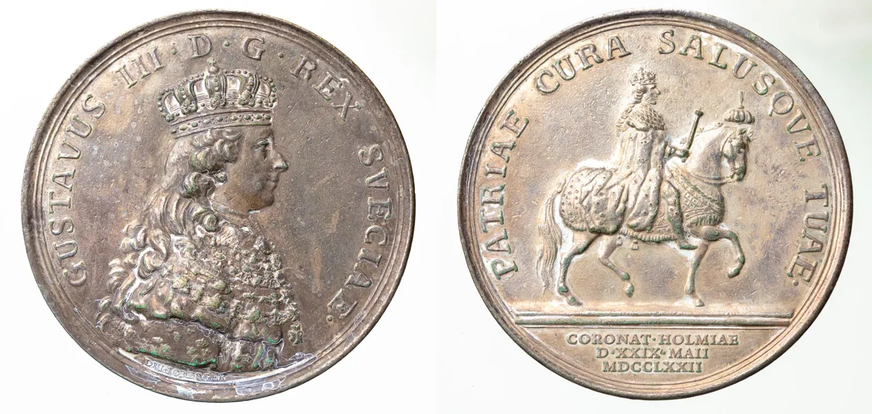 GUSTAV III (1771-1792). Medalj