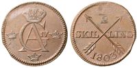 GUSTAV IV ADOLF (1792-1809). 1/2 skilling 1803