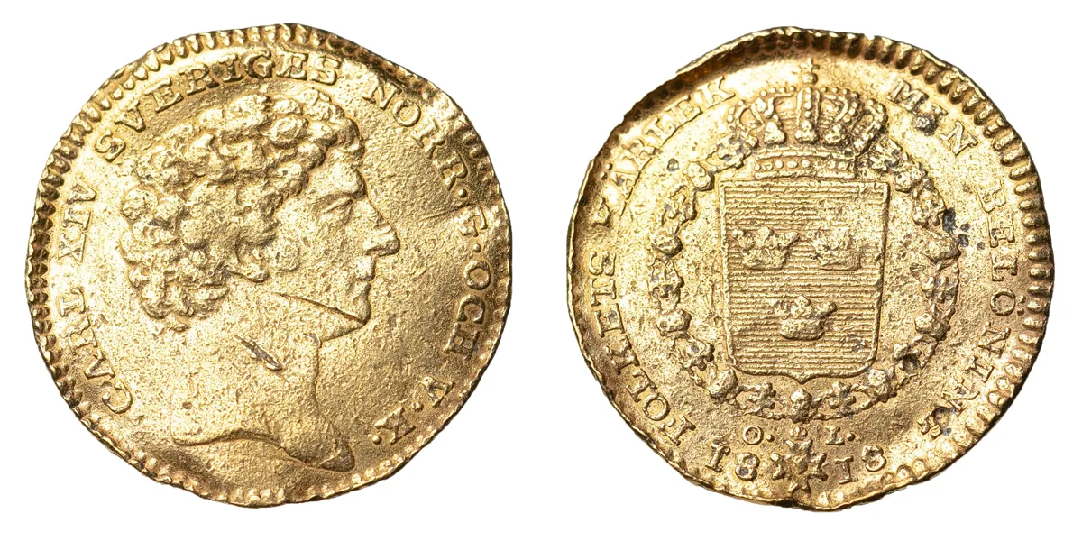 KARL XIV JOHAN (1818-1844). Dukat 1818